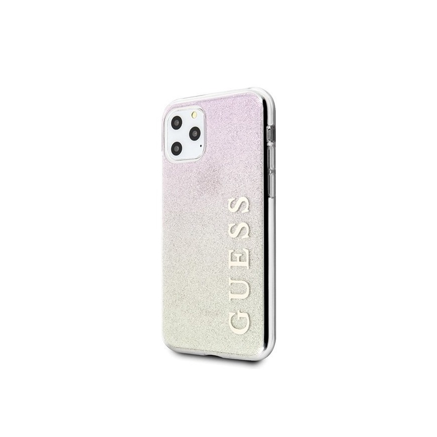 Guess Guess GUHCN58PCUGLGPI iPhone 11 Pro Rose Gold / Rose Gold Hard Case Gradient Glitter – 2