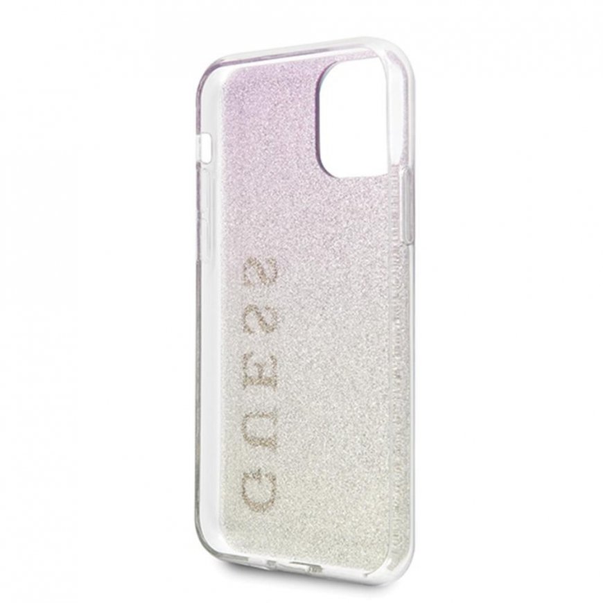 Guess Guess GUHCN58PCUGLGPI iPhone 11 Pro Rose Gold / Rose Gold Hard Case Gradient Glitter – 7
