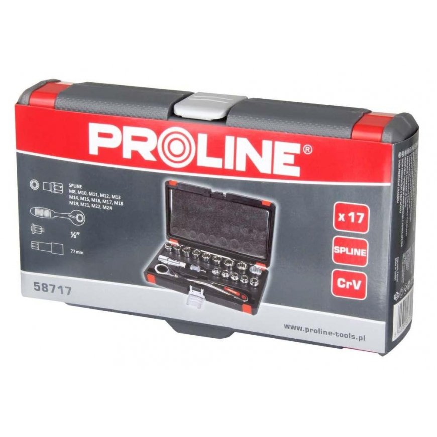 58717 Spanners with spanners 17-piece set, Proline – 2