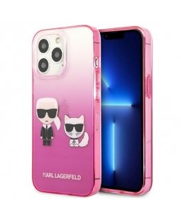 Karl Lagerfeld KLHCP13LTGKCP iPhone 13 Pro / 13 6.1" hardcase pink/pink Gradient Ikonik Karl Choupette