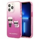 Karl Lagerfeld KLHCP13LTGKCP iPhone 13 Pro / 13 6,1" hardcase rožinė/pink Gradient Ikonik Karl Choup Karl Lagerfeld KLHCP13LTGKCP iPhone 13 Pro / 13 6,1" hardcase rožinė/pink Gradient Ikonik Karl Choup