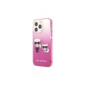 Karl Lagerfeld KLHCP13LTGKCP iPhone 13 Pro / 13 6.1" hardcase pink/pink Gradient Ikonik Karl Choupet Karl Lagerfeld KLHCP13LTGKCP iPhone 13 Pro / 13 6.1" hardcase pink/pink Gradient Ikonik Karl Choupet