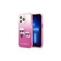 Karl Lagerfeld KLHCP13LTGKCP iPhone 13 Pro / 13 6.1" hardcase pink/pink Gradient Ikonik Karl Choupet Karl Lagerfeld KLHCP13LTGKCP iPhone 13 Pro / 13 6.1" hardcase pink/pink Gradient Ikonik Karl Choupet