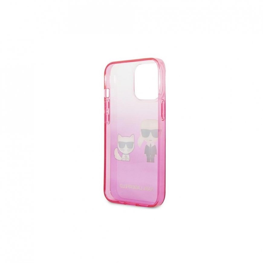 Karl Lagerfeld KLHCP13LTGKCP iPhone 13 Pro / 13 6,1" hardcase rožinė/pink Gradient Ikonik Karl Choup – 4