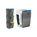 Prosperplast Sortibox - Waste bin 3 x 20 l Gray Prosperplast Sortibox - Waste bin 3 x 20 l Gray
