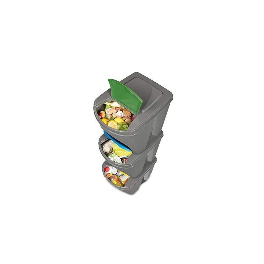 Prosperplast Sortibox - Waste bin 3 x 20 l Gray – 5