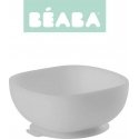 BEABA SILICONE BOWL WITH BOTTOM, Gray