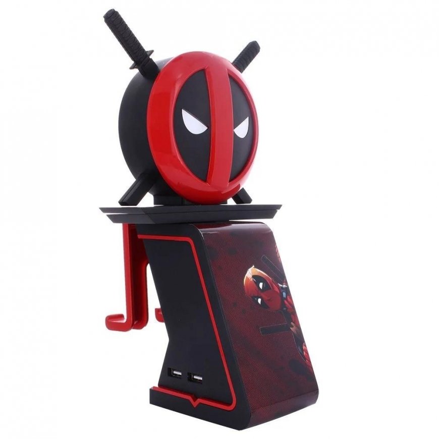 Cable Guys Exquisite Gaming Deadpool Logo Ikon Cable Guy Stand – 5