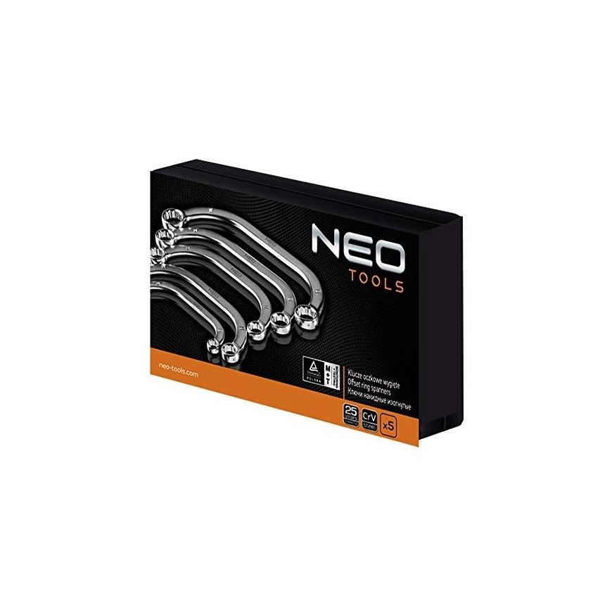 NEO Ring spanners, bent 9-22 mm, set of 5 pcs – 3