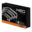 NEO Ring spanners, bent 9-22 mm, set of 5 pcs