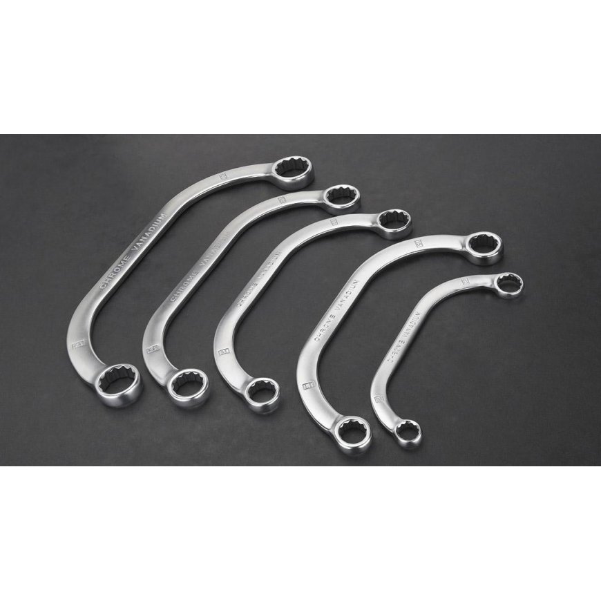 NEO Ring spanners, bent 9-22 mm, set of 5 pcs – 6