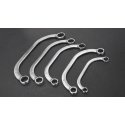 NEO Ring spanners, bent 9-22 mm, set of 5 pcs