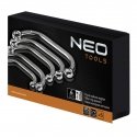 NEO Ring spanners, bent 9-22 mm, set of 5 pcs