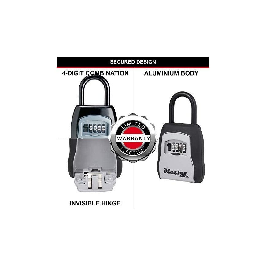 MASTER LOCK 5400EURD võtmekapp Must, Hall – 5
