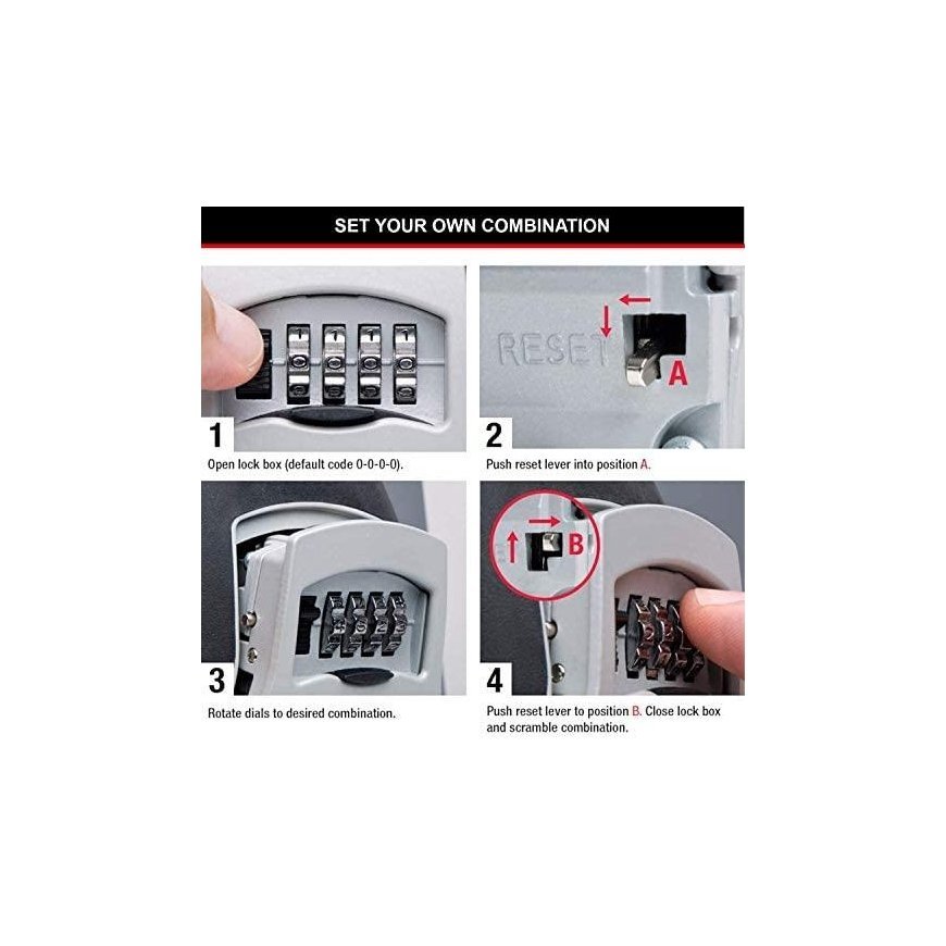 MASTER LOCK 5400EURD ключница Черный, Серый – 8