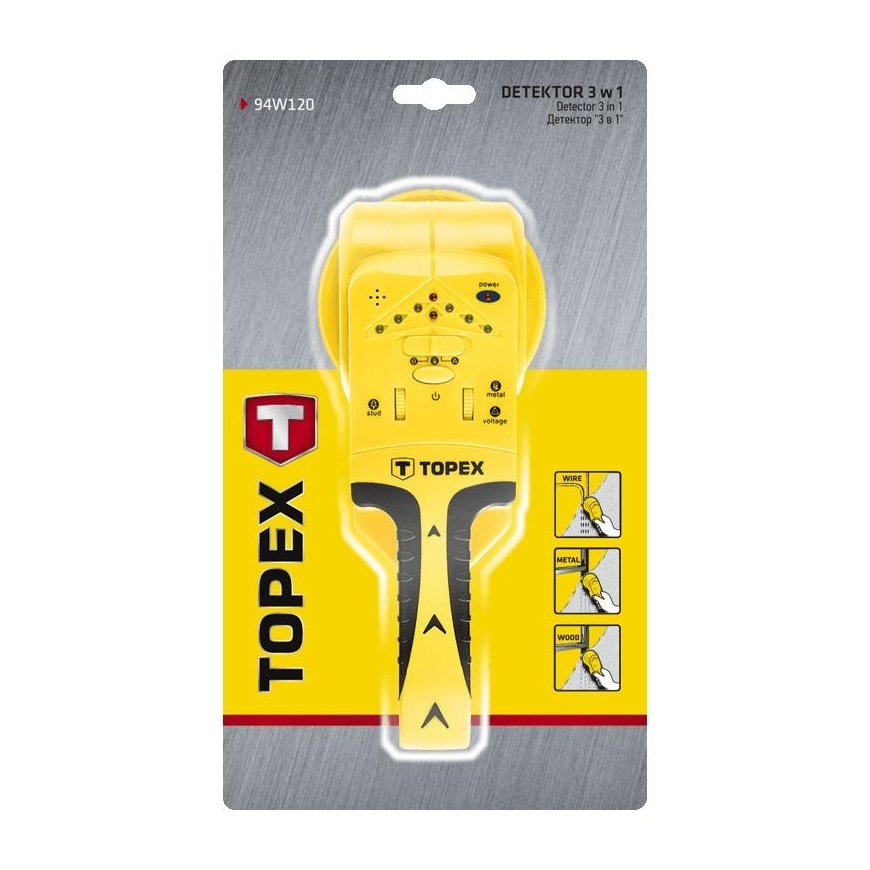 Topex metal and wood detector 3 in 1 – 2
