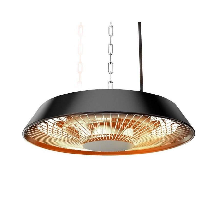 Neo Tools NEO 1500W ceiling heater, aluminum, without remote control, switch, halogen lamp heating e – 7
