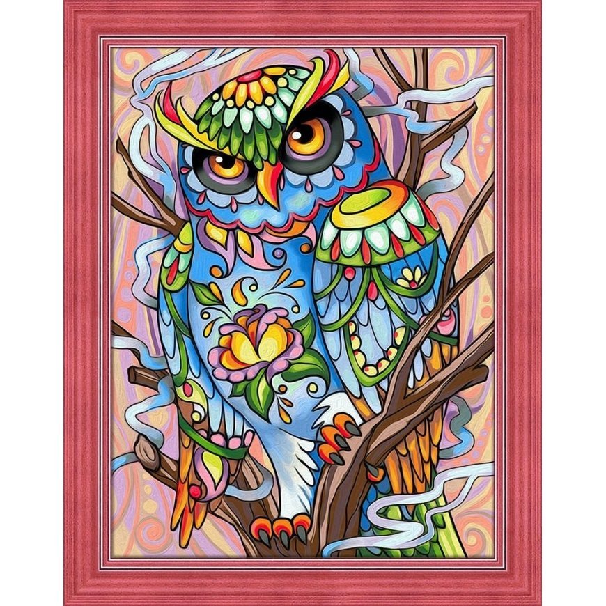 Beldizart Deimantinio dažymo rinkinys Pelėda 40х30 cm AZ-1610
