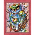 Beldizart Diamond painting kit Owl 40х30 cm AZ-1610 Beldizart Diamond painting kit Owl 40х30 cm AZ-1610