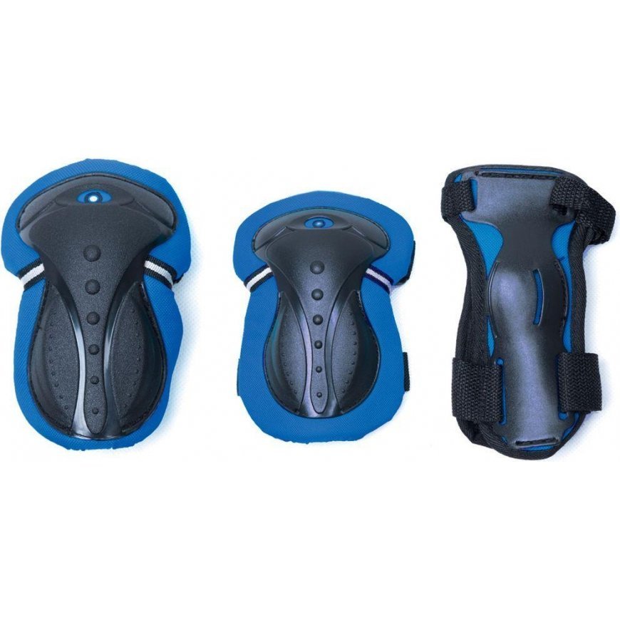 GLOBBER kelių ir alkūnių apsaugų rinkinys, mėlynas Junior XS RANGE B (25-50KG), 541-100 – 6