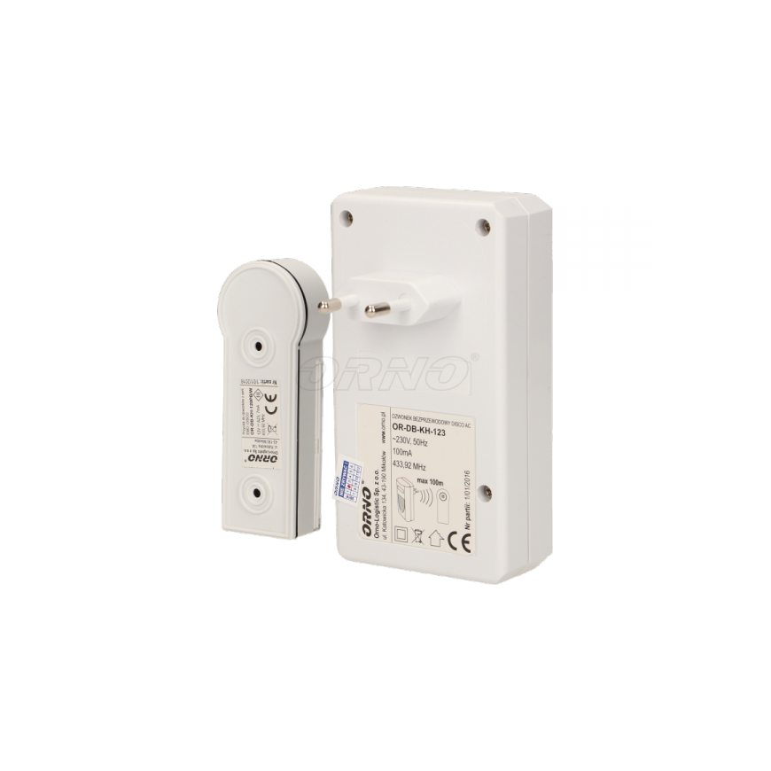 Orno Wireless doorbell DISCO AC, network