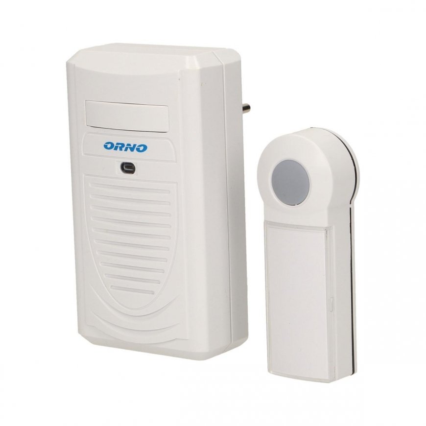 Orno Wireless doorbell DISCO AC, network, learning system, 1 beep, 100m – 5