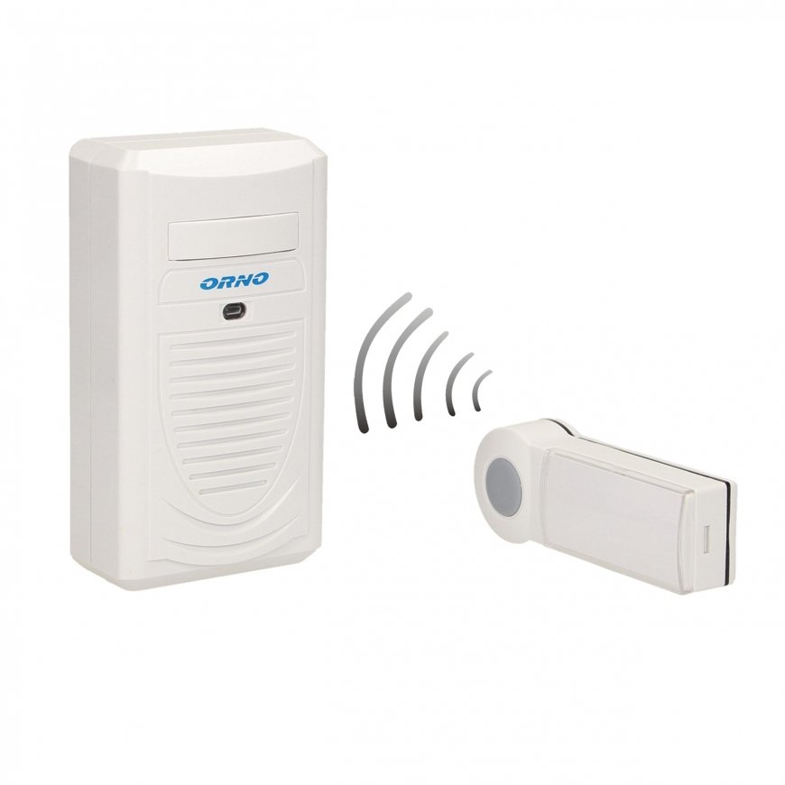 Orno Wireless doorbell DISCO AC, network, learning system, 1 beep, 100m – 8