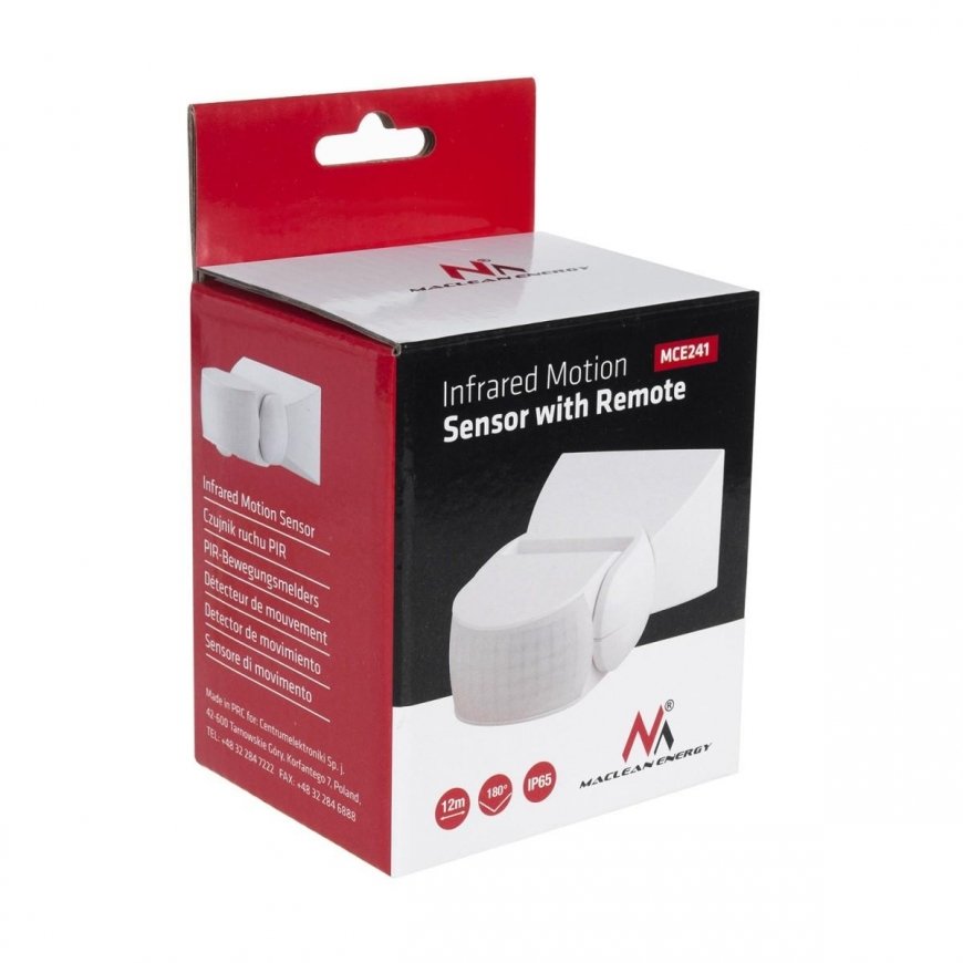 Maclean infrared motion sensor with remote