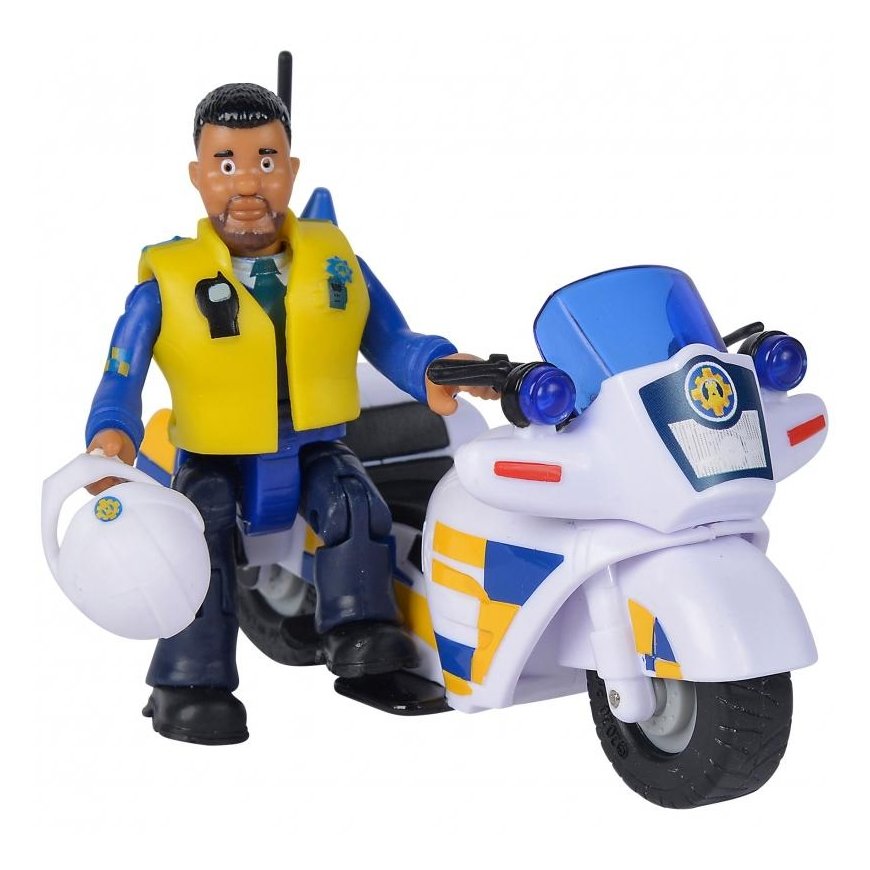 SIMBA Strażak Sam Motor Policyjny with Figurka Malcolma + Akc – 5