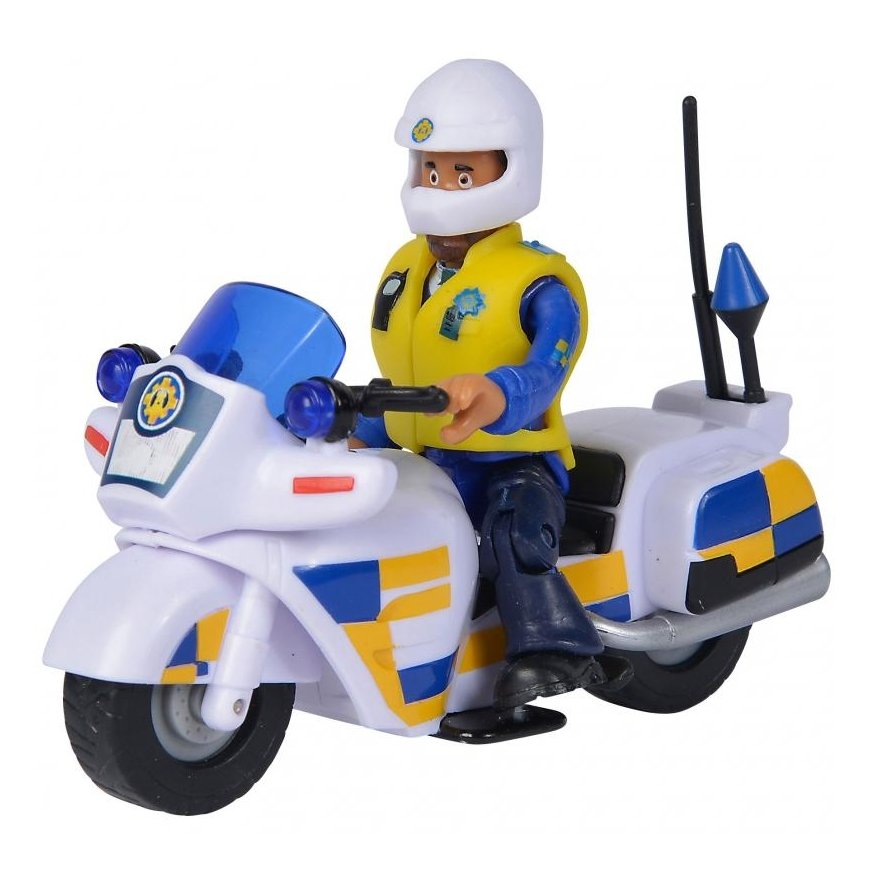 SIMBA Strażak Sam Motor Policyjny with Figurka Malcolma + Akc – 6