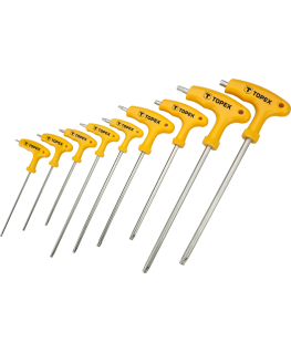 Topex Torx "T" T10-T50 spanners, 9 pcs
