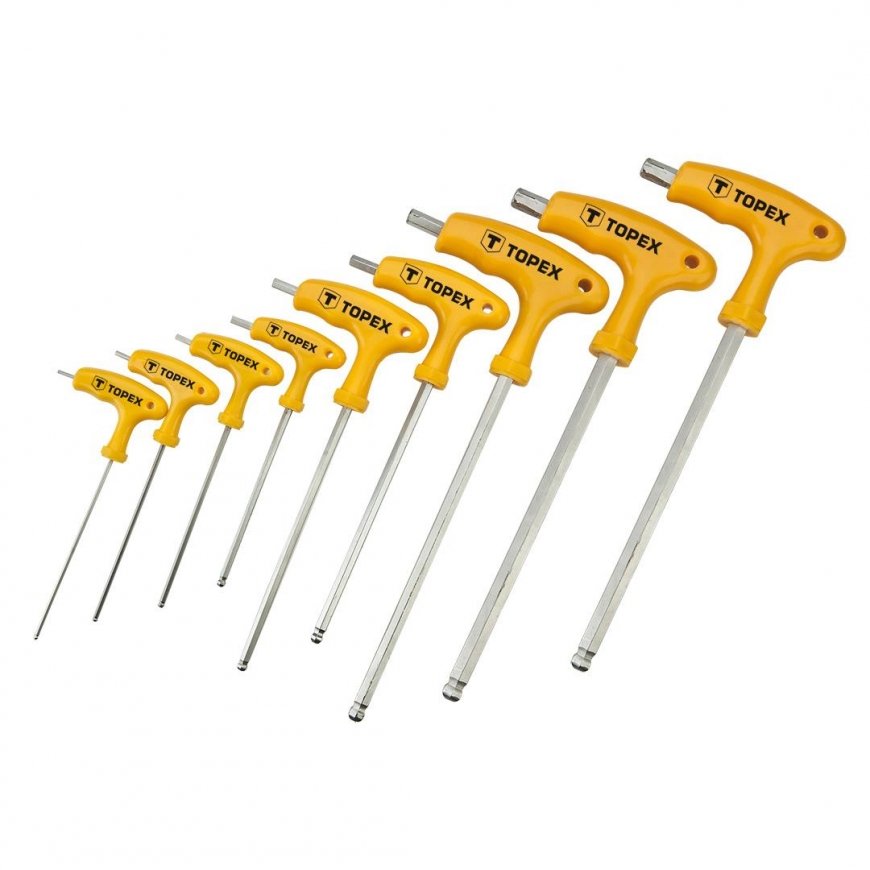 Topex Torx "T" T10-T50 veržliarakčiai, 9 vnt – 4