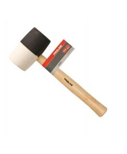 Proline Black and white rubber hammer 980g wooden handle proline