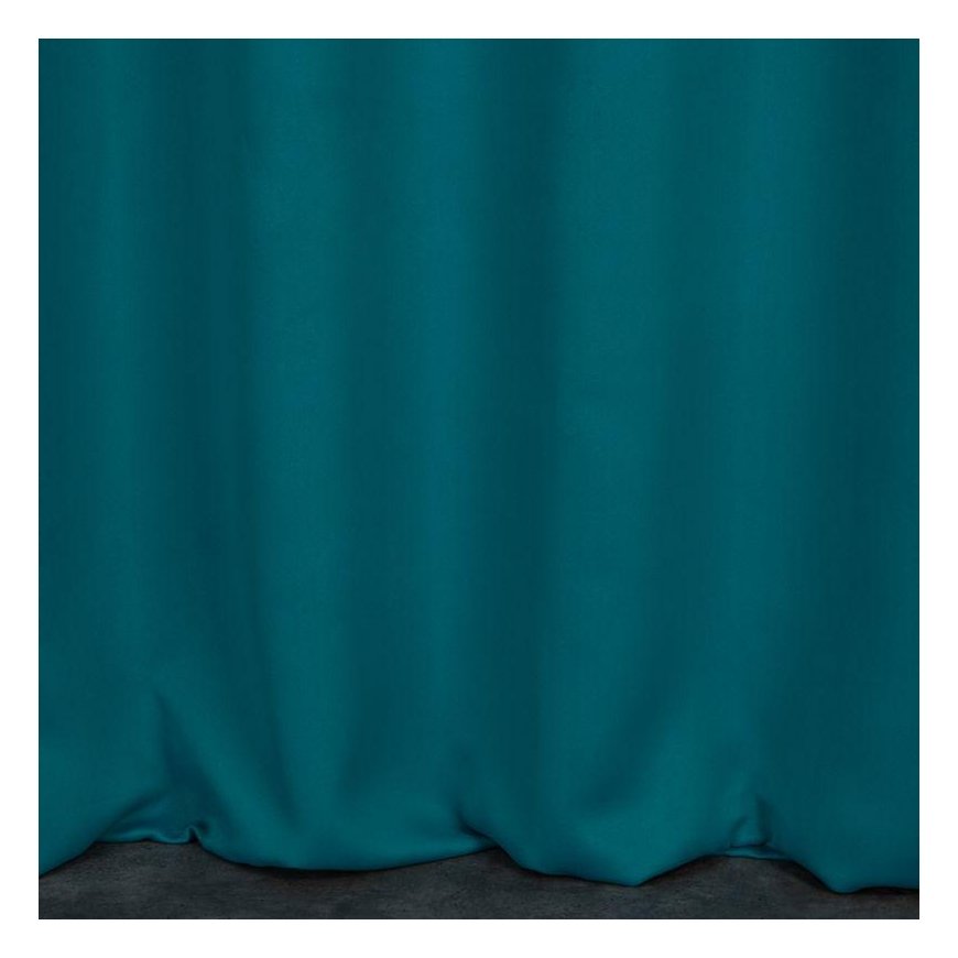 Eurofirany LOGAN blackout tipo temdanti naktinė užuolaida, 135X250 cm, kilpos / žiedai, spalva: turk – 7