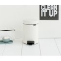 Brabantia 112126 trash can 3 L Round White Brabantia 112126 trash can 3 L Round White