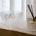 Eurofirany LIMITED COLLECTION BLANCA5 Bowl with leaf motif, ∅ 25 X 13 cm, color: white / gold Eurofirany LIMITED COLLECTION BLANCA5 Bowl with leaf motif, ∅ 25 X 13 cm, color: white / gold