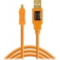USB Tether Tools USB-ORANŽINIS (TET-CU8015-ORG kabelis)