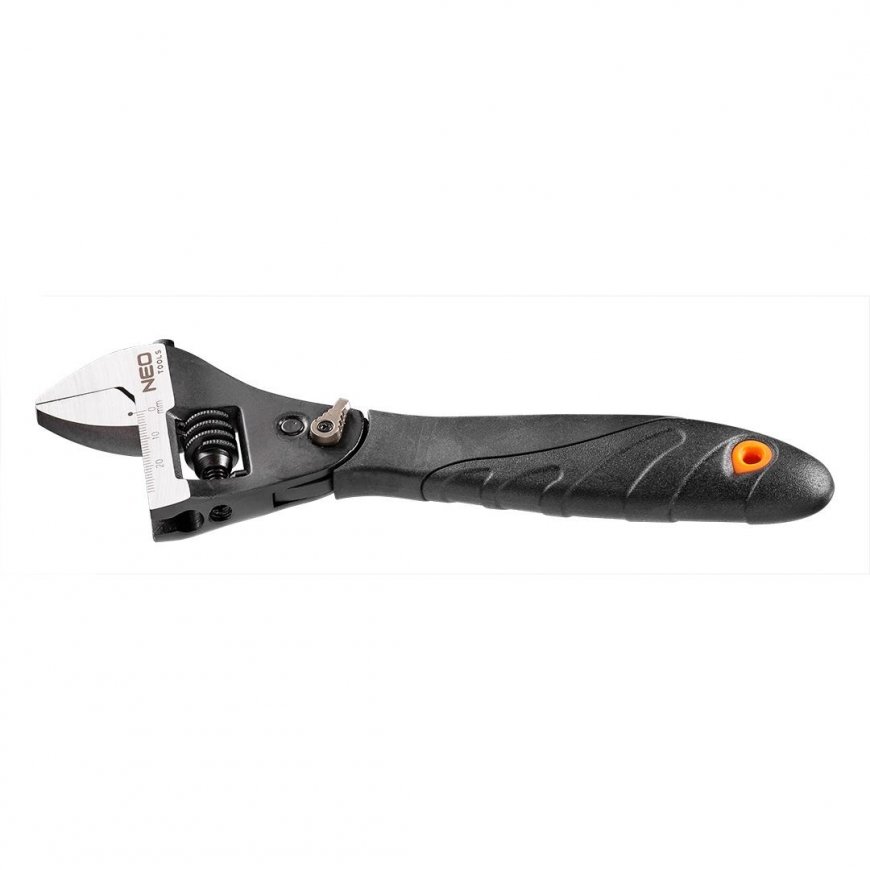 Neo Adjustable Wrench 200mm Rubber Handle