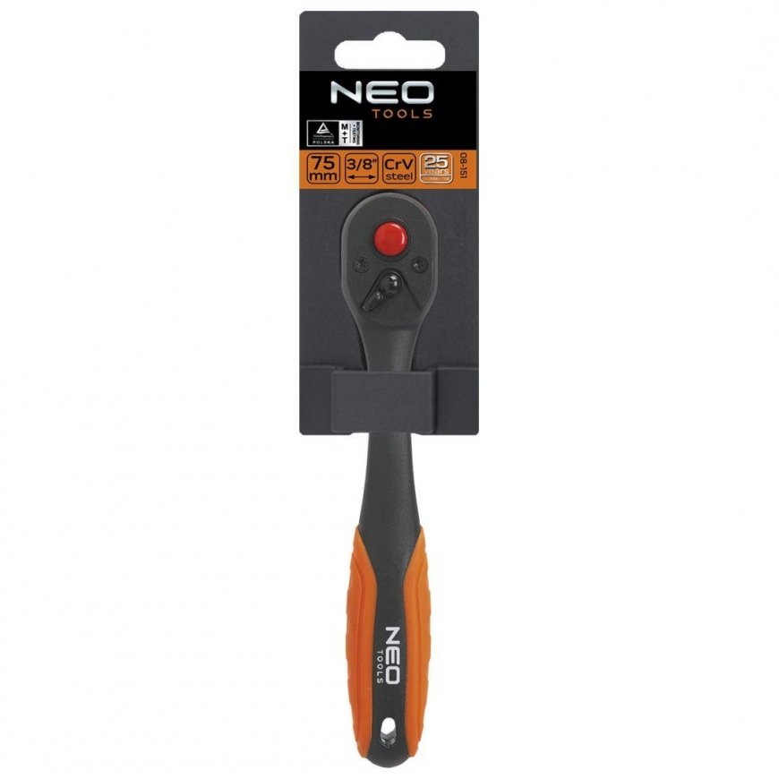 NEO 3/8" curved ratchet, 200 mm – 2