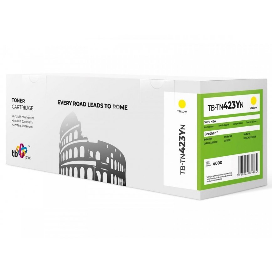 Tb Print Spausdinimo milteliai brolis TN423Y TB-TN423YN geltona 100% Šiandien – 2