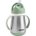 BEABA METAL DRINK WITH STRAW, 250 ML, SAGE Green BEABA METAL DRINK WITH STRAW, 250 ML, SAGE Green