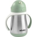 BEABA METALINĖ GERTUVĖ SU ŠIAUDELIU, 250 ML, SAGE Žalias BEABA METALINĖ GERTUVĖ SU ŠIAUDELIU, 250 ML, SAGE Žalias