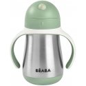 BEABA METALINĖ GERTUVĖ SU ŠIAUDELIU, 250 ML, SAGE Žalias BEABA METALINĖ GERTUVĖ SU ŠIAUDELIU, 250 ML, SAGE Žalias