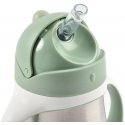 BEABA METALINĖ GERTUVĖ SU ŠIAUDELIU, 250 ML, SAGE Žalias BEABA METALINĖ GERTUVĖ SU ŠIAUDELIU, 250 ML, SAGE Žalias