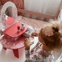 Tooky Toys TOOKY TOY pink wooden makeup table with mirror