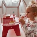 Tooky Toys TOOKY TOY pink wooden makeup table with mirror