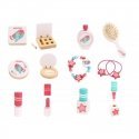 Tooky Toys TOOKY TOY rožinis medinis kosmetinis staliukas makiažui su veidrodžiu