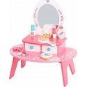 Tooky Toys TOOKY TOY pink wooden makeup table with mirror