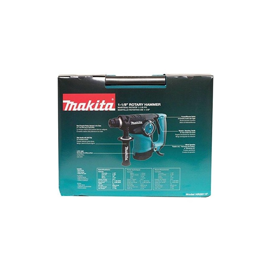 Makita HR2811F gręžiamasis perforatorius 800 W 1100 RPM – 8