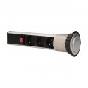 Orno Furniture socket 6 cm pulls out from above with lock and 1.8 m cable, 3x2P + Z Orno Furniture socket 6 cm pulls out from above with lock and 1.8 m cable, 3x2P + Z